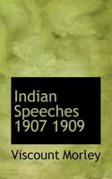 Indian Speeches 1979926115 Book Cover