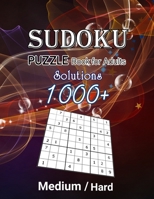 1000+ Sudoku Puzzles Book For Adults Medium Hard Solution: Big Challenging Sudoku Game Book, Medium-Hard Sudoku Puzzle Book for Adults with solutions, ... - (With Solutions in Back) only 4 per page B08R4HF8SR Book Cover