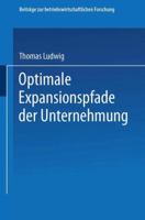 Optimale Expansionspfade Der Unternehmung 3409334610 Book Cover