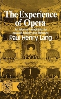 The Experience of Opera 0393007065 Book Cover