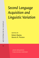 Sociolinguistics and Second Language Acquisition (Language in Society) 0631152474 Book Cover