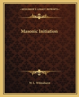 Masonic Initiation 1162560649 Book Cover
