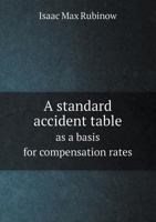 A Standard Accident Table as a Basis for Compensation Rates; Distribution of 100,000 Accidents 1355901200 Book Cover