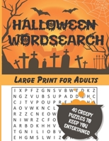 Halloween Wordsearch: For Adults, Large Print B08FT6P4CS Book Cover