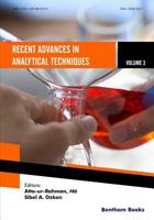 Recent Advances in Analytical Techniques Volume 3 1681085739 Book Cover