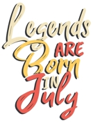 Legends are born in July: Wochenplaner Januar bis Dezember 2020 - 1 Woche auf einen Blick - DIN A5 Monatsplaner Jahresplaner Jahr Terminplaner Checklisten & Notizen Legenden sind im Juli geboren Gebur 1678461792 Book Cover