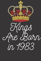 Kings Are Born in 1983: Lined Notebook / Journal Gift For women, men, girls, boys and coworkers, 110 Pages, 6x9, Soft Cover, Matte Finish 1660458889 Book Cover