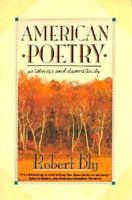 American Poetry: Wildness and Domesticity 0060920823 Book Cover