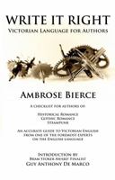 Write it Right: A Little Blacklist of Literary Faults 0802717683 Book Cover