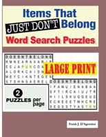 Items that Just Don’t Belong Word Search Puzzles 109296293X Book Cover