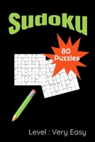 Sudoku 80 Very Easy Puzzles B08Y4RQ9NL Book Cover