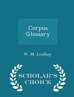 Corpus Glossary 9390400171 Book Cover