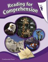 Reading For Comprehension, Level F 0845416855 Book Cover