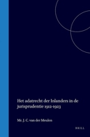 Het adatrecht der inlanders in de jurisprudentie 1912-1923 (Dutch Edition) 900456165X Book Cover