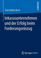 Inkassounternehmen Und Der Erfolg Beim Forderungseinzug 3658054654 Book Cover