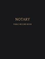 Notary Journal: Black Notary Public Record Book 1090555369 Book Cover