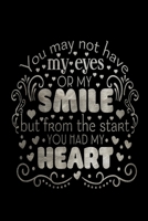 You May Not Have My Eyes Or My Smile But From The Start You Had My Heart: Infant Feeding And Baby Diaper Log 6"x9" 91 pages Book 1700755021 Book Cover