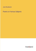 Poems on Various Subjects 3382181878 Book Cover