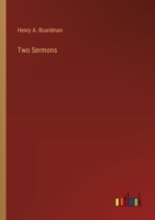 Two Sermons 3368185969 Book Cover