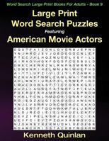 Large Print Word Search Puzzles Featuring American Movie Actors 1530976421 Book Cover