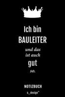 Notizbuch f�r Bauleiter: Originelle Geschenk-Idee [120 Seiten kariertes blanko Papier] 1677481250 Book Cover