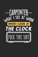 Carpenter What I See At Work: Funny Journal | 6x9 Notebook | 120 pages | Dot Grid 1674400861 Book Cover