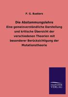 Die Abstammungslehre 3846035483 Book Cover