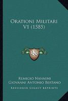 Orationi Militari V1 (1585) 1120968062 Book Cover