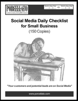 Social Media Daily Checklist for Small Business (150 Copies): "Your customers and potential leads are on Social Media" B086PLBX2D Book Cover