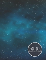 Two Year Planner 2020-2021: Teal Stars Galaxy Planner January 1, 2020 to December 31, 2021 Weekly & Monthly Planner + Calendar Views 2 Year Calendar 24 Month Agenda Planner Gift For Space Lovers 1672103207 Book Cover