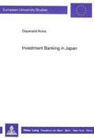 Investment Banking in Japan: Retrospect and Prospects 3631431910 Book Cover