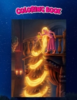 Coloring Book: Tangled Christmas, Children Coloring Book, 100 Pages to Color null Book Cover