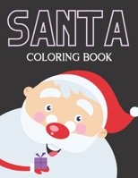 santa coloring book: santa coloring book for kids ages 4-8 B08NF32FQZ Book Cover