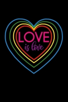 Love Is Love: Lined A5 Notebook for Positive Journal 1691089893 Book Cover