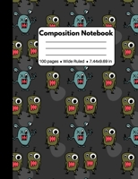 Composition Notebook: Alien Gifts for Kids Students Teachers: Wide Ruled 100 Pages School Composition Notebooks 1686741340 Book Cover