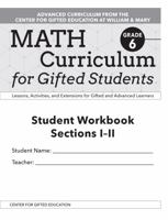 Math Curriculum for Gifted Students: Lessons, Activities, and Extensions for Gifted and Advanced Learners, Student Workbooks, Sections I-II (Set of 5): Grade 6 1646320301 Book Cover