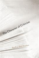 The Character of Criticism 0415971330 Book Cover