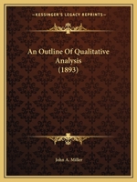 An Outline of Qualitative Analysis 1437479197 Book Cover