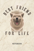 Best Friend For Life: Dog Owner NOTEBOOK Grid-lined 6x9 - Dogs Journal A5 Gridded - Dog Owner Planner Shiba 120 Pages SQUARED - Dog Friend Diary My Best Friend Soft Cover 1704027381 Book Cover