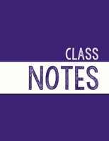 Deep Purple Class Notebook: 100 numbered pages, college-ruled, fillable table of contents for quick note retrieval, colors for each subject (Class Notes, vibrant colors) 1697620272 Book Cover