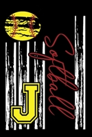 Softball: Journal For Girl Monogram Letter J Notebook 1671304187 Book Cover