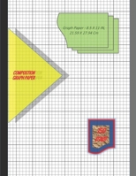 Graph Paper Notebook 8.5 x 11 IN, 21.59 x 27.94 cm [150 page]: 5 squares per inch [.5 pt.]& 1 inch thick [1pt] perfect binding, non-perforated, Double-sided Composition Graph Paper, Coordinate Paper,  1676591206 Book Cover