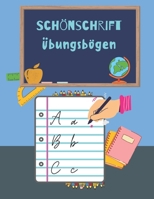 Schönschrift Übungsbogen: Handschrift Übungsheft für Kinder, Grundschule - 100 Übungsblätter, Ergänzung zum Schreibunterricht B088BHVN32 Book Cover
