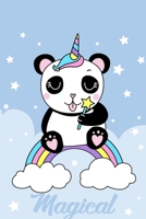 Magical: Cute Panda Bear Kawaii Composition Notebook Japanese Otaku Anime lovers 120 Blank lined pages 6 x 9 Journal Planner organizer School 1660363497 Book Cover