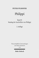 Philippi: Band 2: Katalog Der Inschriften Von Philippi 3161491637 Book Cover