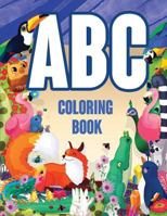 ABC Coloring Book : Letters Coloring Book for Kids Preschoolers Learning Letters, Animals, Words (Alphabet Coloring Pages for Children Age 4, 5, 6, 7, 8 Year Olds, Large One Sided Patterns) 1790613086 Book Cover
