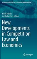 New Developments in Competition Law and Economics 3030116107 Book Cover