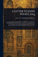 A LETTER TO JOHN WILKES, Esq; 1023443651 Book Cover