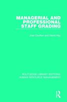 Managerial and Professional Staff Grading 1138286532 Book Cover