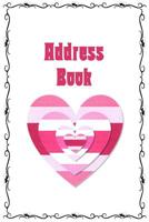 Address Book: Hearts and Flourishes themed 6x9 100 pages 1081040289 Book Cover